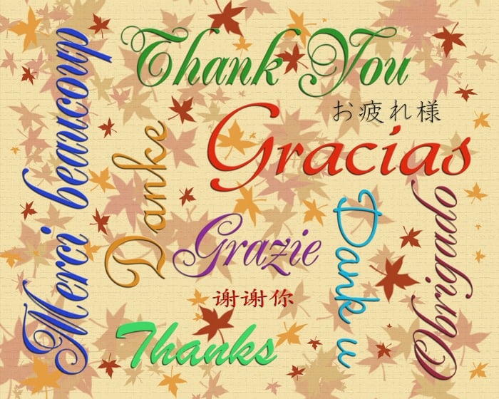 thank you clipart in different languages - photo #50