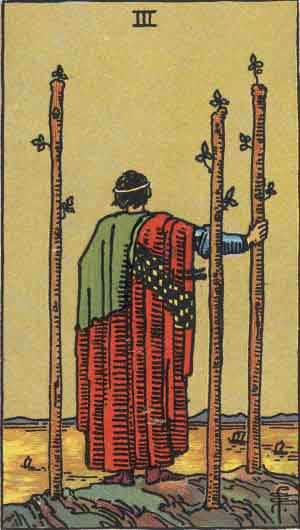 Tarot Card by Card: Three of Wands - Tarot Card Meanings
