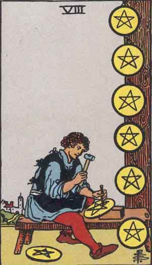 8 of pentacles 