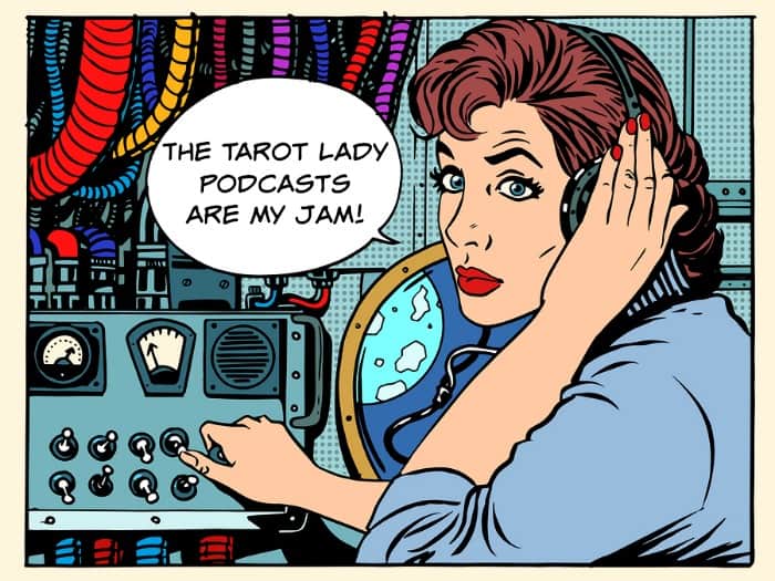 The Tarot Lady Podcast page - with podcasts for tarot lovers and tarotpreneurs.