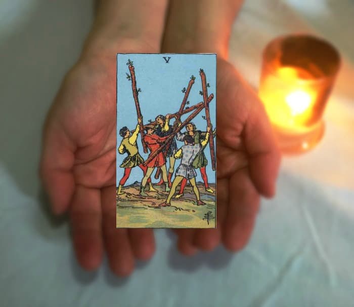 Tarot Advice - Guidance in Every Card: Five of Wands