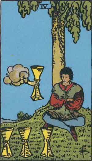 Tarot Card by Card: Four of Cups - Tarot Card Meanings