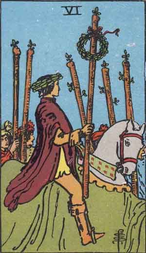 Tarot Card Meanings - Six of Wands