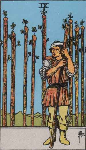 Tarot Card Meanings - Nine of Wands