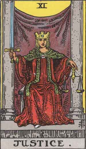Tarot Card Meanings - Justice