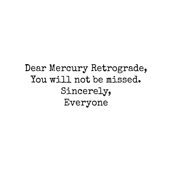 Mercury retrograde 