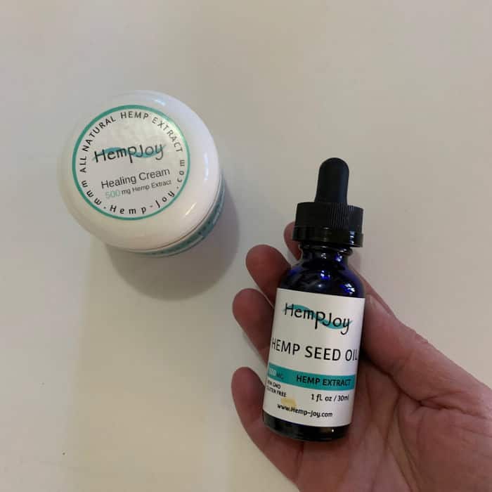 Hemp Joy CBD oil and Hemp Healing Cream